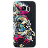 MRCİLETİSİMmrc-14369 Colorfull Aslan Kılıf HD Desen Baskılı Arka Kapak Samsung Galaxy S7 Edge ile uyumlu
