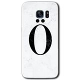 MRCİLETİSİMmrc-14657 Beyaz Mermer Desenli Ö Harfi Kılıf HD Desen Baskılı Arka Kapak Samsung Galaxy S7 Edge ile uyumlu