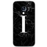 MRCİLETİSİMmrc-14690 Siyah Mermer Desenli İ Harfi Kılıf HD Desen Baskılı Arka Kapak Samsung Galaxy S7 Edge ile uyumlu