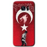 MRCİLETİSİMmrc-14733 Bozkurt Atam Kılıf HD Desen Baskılı Arka Kapak Samsung Galaxy S7 Edge ile uyumlu