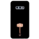 MRCİLETİSİMmrc-15 Thor Çekiç Kılıf HD Desen Baskılı Arka Kapak + Temperli Cam Samsung Galaxy S10e ile uyumlu
