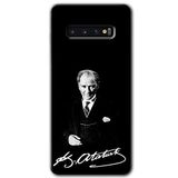 MRCİLETİSİMmrc-1518 Atatürk İmza Kılıf HD Desen Baskılı Arka Kapak Samsung Galaxy S10 ile uyumlu