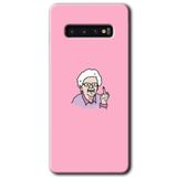 MRCİLETİSİMmrc-1525 Bad Grandmother Kılıf HD Desen Baskılı Arka Kapak Samsung Galaxy S10 ile uyumlu