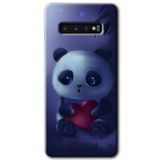 MRCİLETİSİMmrc-1529 Bebek Panda Kılıf HD Desen Baskılı Arka Kapak Samsung Galaxy S10 ile uyumlu