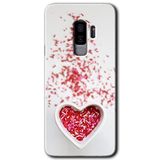 MRCİLETİSİMmrc-15391 Kalpli Şekerleme Kılıf HD Desen Baskılı Arka Kapak + Temperli Cam Samsung Galaxy S9 Plus ile uyumlu