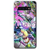 MRCİLETİSİMmrc-1542 Graffiti Çizgi Film Kılıf HD Desen Baskılı Arka Kapak Samsung Galaxy S10 ile uyumlu