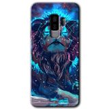 MRCİLETİSİMmrc-15470 Neon Aslan Kılıf HD Desen Baskılı Arka Kapak Samsung Galaxy S9 Plus ile uyumlu