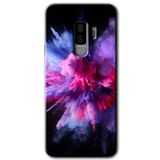 MRCİLETİSİMmrc-15477 Color Splash Purple Kılıf HD Desen Baskılı Arka Kapak Samsung Galaxy S9 Plus ile uyumlu