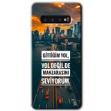 MRCİLETİSİMmrc-1550 Manzara Seviyorum Kılıf HD Desen Baskılı Arka Kapak Samsung Galaxy S10 ile uyumlu