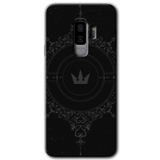 MRCİLETİSİMmrc-15505 Siyah Mandala 1 Kılıf HD Desen Baskılı Arka Kapak Samsung Galaxy S9 Plus ile uyumlu