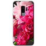 MRCİLETİSİMmrc-15525 Kırmızı Beyaz Gül Kılıf HD Desen Baskılı Arka Kapak Samsung Galaxy S9 Plus ile uyumlu