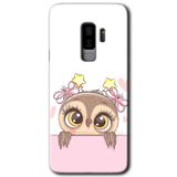 MRCİLETİSİMmrc-15558 Sevimli Baykuş Kılıf HD Desen Baskılı Arka Kapak Samsung Galaxy S9 Plus ile uyumlu
