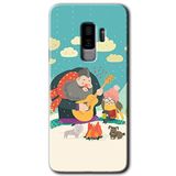 MRCİLETİSİMmrc-15771 Kış Pikniği Kılıf HD Desen Baskılı Arka Kapak Samsung Galaxy S9 Plus ile uyumlu