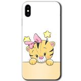 MRCİLETİSİMmrc-161855 Sevimli Kedi Kılıf HD Desen Baskılı Arka Kapak iPhone Xs ile uyumlu