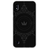 MRCİLETİSİMmrc-164006 Siyah Mandala 1 Kılıf Kapak Hayalet Ekran Yandan Gözükmez Samsung Galaxy A10 ile uyumlu