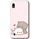 MRCİLETİSİMmrc-164010 Kedi Aşkı Kılıf Kapak Hayalet Ekran Yandan Gözükmez Samsung Galaxy A10 ile uyumlu