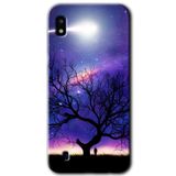 MRCİLETİSİMmrc-164080 Uzay Silüet Kılıf Kapak Hayalet Ekran Yandan Gözükmez Samsung Galaxy A10 ile uyumlu