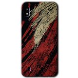 MRCİLETİSİMmrc-164126 Kumaş Deseni 6 Kılıf Kapak Hayalet Ekran Yandan Gözükmez Samsung Galaxy A10 ile uyumlu