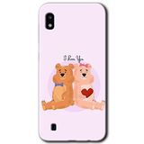 MRCİLETİSİMmrc-164149 Sevgili Ayıcık Kılıf Kapak Hayalet Ekran Yandan Gözükmez Samsung Galaxy A10 ile uyumlu