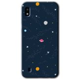 MRCİLETİSİMmrc-164202 Çizim Gezegen Kılıf Kapak Hayalet Ekran Yandan Gözükmez Samsung Galaxy A10 ile uyumlu