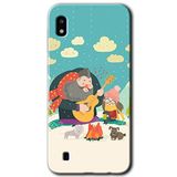 MRCİLETİSİMmrc-164272 Kış Pikniği Kılıf Kapak Hayalet Ekran Yandan Gözükmez Samsung Galaxy A10 ile uyumlu