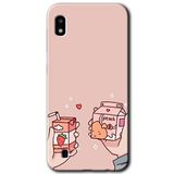 MRCİLETİSİMmrc-164352 Meyveli Süt Kılıf Kapak Hayalet Ekran Yandan Gözükmez Samsung Galaxy A10 ile uyumlu