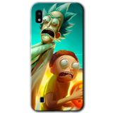 MRCİLETİSİMmrc-164358 Rick Morty Kılıf Kapak Hayalet Ekran Yandan Gözükmez Samsung Galaxy A10 ile uyumlu