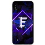 MRCİLETİSİMmrc-164372 Dark Neon Yaprak E Harfi Kılıf Kapak Hayalet Ekran Yandan Gözükmez Samsung Galaxy A10 ile uyumlu
