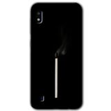 MRCİLETİSİMmrc-164443 Sönmüş Kibrit Kılıf Kapak Hayalet Ekran Yandan Gözükmez Samsung Galaxy A10 ile uyumlu