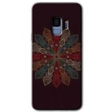 MRCİLETİSİMmrc-16580 Mandala Flower Wal Kılıf HD Desen Baskılı Arka Kapak Samsung Galaxy S9 ile uyumlu