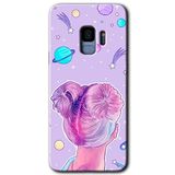 MRCİLETİSİMmrc-16607 Uzaylı Kız Kılıf HD Desen Baskılı Arka Kapak Samsung Galaxy S9 ile uyumlu