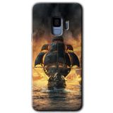 MRCİLETİSİMmrc-16627 Siyah İnci Kılıf HD Desen Baskılı Arka Kapak Samsung Galaxy S9 ile uyumlu