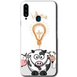 MRCİLETİSİMmrc-166868 İdea Lamp Kılıf Kapak Hayalet Ekran Yandan Gözükmez Samsung Galaxy A20s ile uyumlu