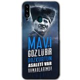 MRCİLETİSİMmrc-167085 Bozkurt Atatürk Kılıf Kapak Hayalet Ekran Yandan Gözükmez Samsung Galaxy A20s ile uyumlu