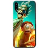 MRCİLETİSİMmrc-167108 Rick Morty Kılıf Kapak Hayalet Ekran Yandan Gözükmez Samsung Galaxy A20s ile uyumlu