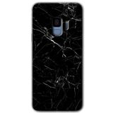 MRCİLETİSİMmrc-16723 Siyah Mermer Kılıf HD Desen Baskılı Arka Kapak Samsung Galaxy S9 ile uyumlu