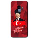 MRCİLETİSİMmrc-16922 Atatürkiye Kılıf HD Desen Baskılı Arka Kapak Samsung Galaxy S9 ile uyumlu