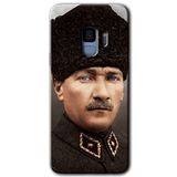 MRCİLETİSİMmrc-16927 Başkomutan Atatürk Kılıf HD Desen Baskılı Arka Kapak Samsung Galaxy S9 ile uyumlu