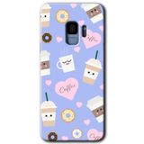 MRCİLETİSİMmrc-16936 Coffee Cake Kılıf HD Desen Baskılı Arka Kapak Samsung Galaxy S9 ile uyumlu