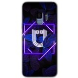 MRCİLETİSİMmrc-17003 Dark Neon Yaprak Ü Harfi Kılıf HD Desen Baskılı Arka Kapak Samsung Galaxy S9 ile uyumlu