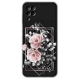 MRCİLETİSİMmrc-176144 Retro Çiçek 1 Kılıf Kapak Hayalet Ekran Yandan Gözükmez Samsung Galaxy M12 ile uyumlu