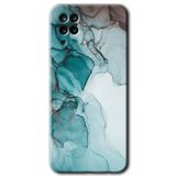 MRCİLETİSİMmrc-176149 Buzul Mermer Kılıf Kapak Hayalet Ekran Yandan Gözükmez Samsung Galaxy M12 ile uyumlu