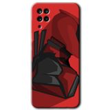MRCİLETİSİMmrc-176265 DeadPool Kılıf Kapak Hayalet Ekran Yandan Gözükmez Samsung Galaxy M12 ile uyumlu
