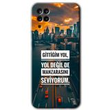 MRCİLETİSİMmrc-176451 Manzara Seviyorum Kılıf Kapak Hayalet Ekran Yandan Gözükmez Samsung Galaxy M12 ile uyumlu