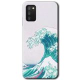 MRCİLETİSİMmrc-18394 Dalga Kılıf Baskılı Kapak Tam Ekran Koruyucu Samsung Galaxy A02s ile uyumlu