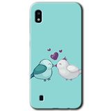 MRCİLETİSİMmrc-18729 Mutlu Kuşlar Kılıf Baskılı Kapak Tam Ekran Koruyucu Samsung Galaxy A10 ile uyumlu