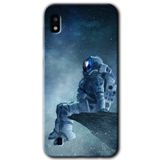 MRCİLETİSİMmrc-18732 Astronot Yalnızlığı Kılıf Baskılı Kapak Tam Ekran Koruyucu Samsung Galaxy A10 ile uyumlu
