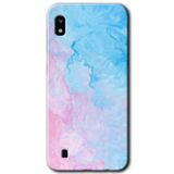 MRCİLETİSİMmrc-18749 Blue Art Kılıf Baskılı Kapak Tam Ekran Koruyucu Samsung Galaxy A10 ile uyumlu