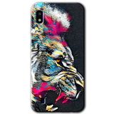 MRCİLETİSİMmrc-18769 Colorfull Aslan Kılıf Baskılı Kapak Tam Ekran Koruyucu Samsung Galaxy A10 ile uyumlu