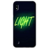MRCİLETİSİMmrc-18775 Neon İnscription Kılıf Baskılı Kapak Tam Ekran Koruyucu Samsung Galaxy A10 ile uyumlu